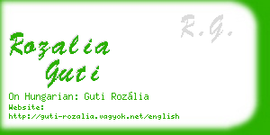 rozalia guti business card