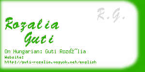 rozalia guti business card